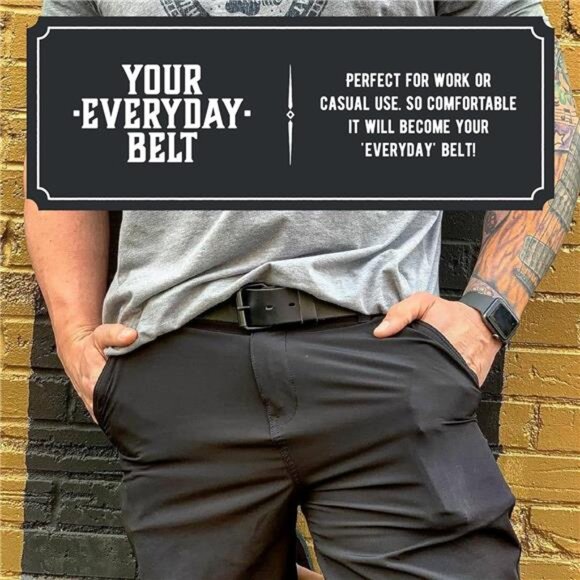 Main Street Forge The Classic Leather Everyday Belt | Made in USA | Full Grain - Picture 2 of 6